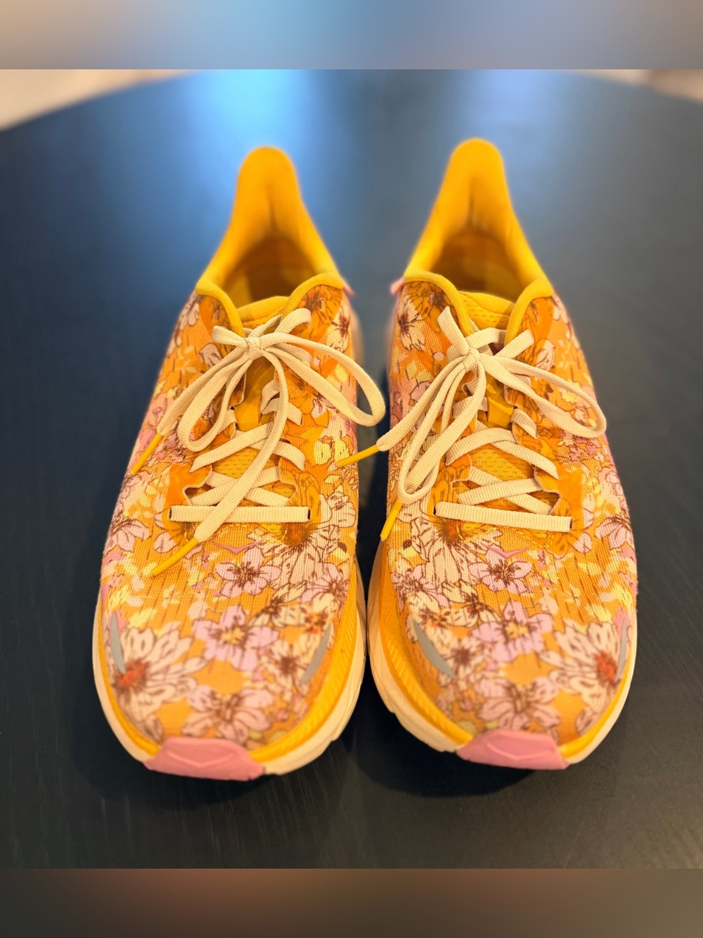 Hoka x Free People Movement Clifton 8 Golden Coast Floral Shoes (Size 9B) - Picture 4 of 9